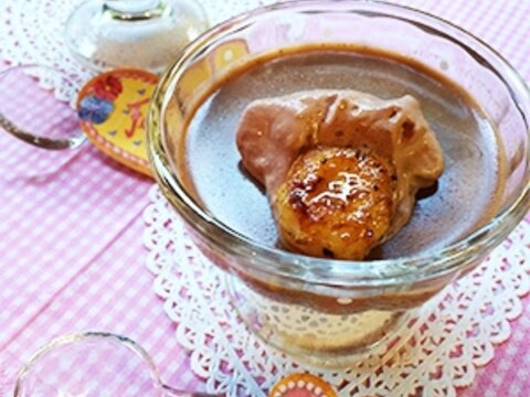 バレンタインに☆とろりんカフェモカプリン